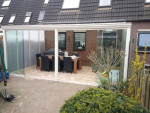 Tuinkamer glas met polycarbonaat wanden